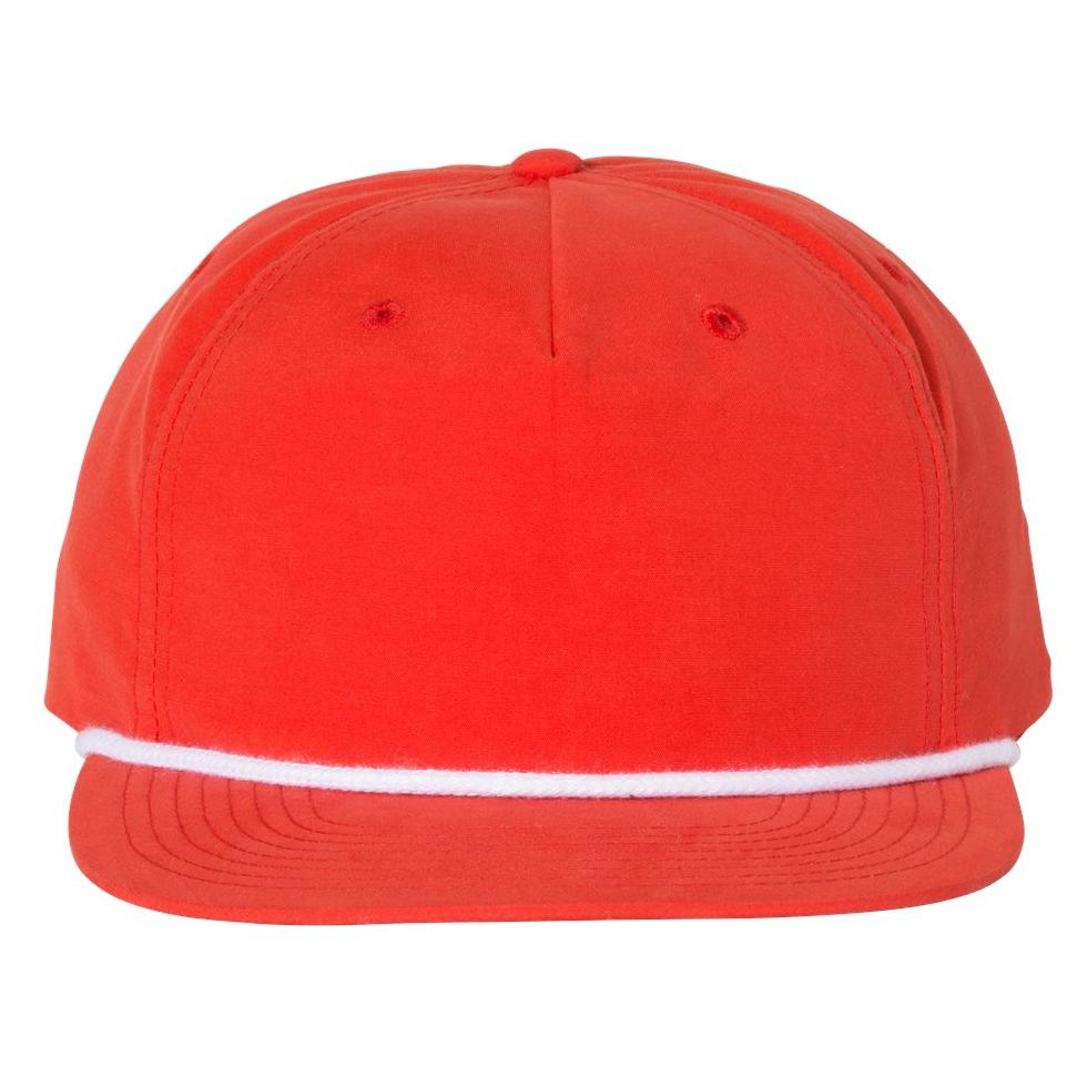 White/Black Flat Brim Hat - Richardson - Stylish Design