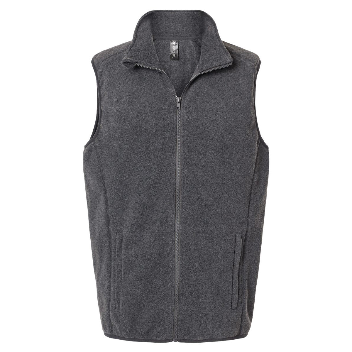 Black Vests - Cozy Fleece Vest - Burnside - Durable Comfort