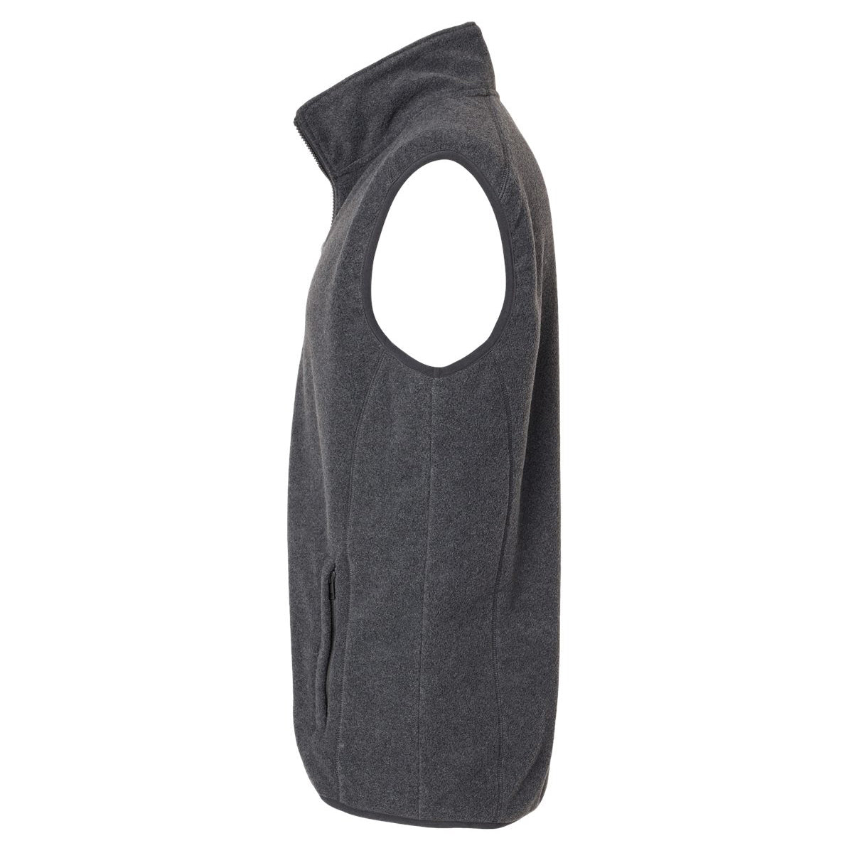 Black Vests - Cozy Fleece Vest - Burnside - Durable Comfort