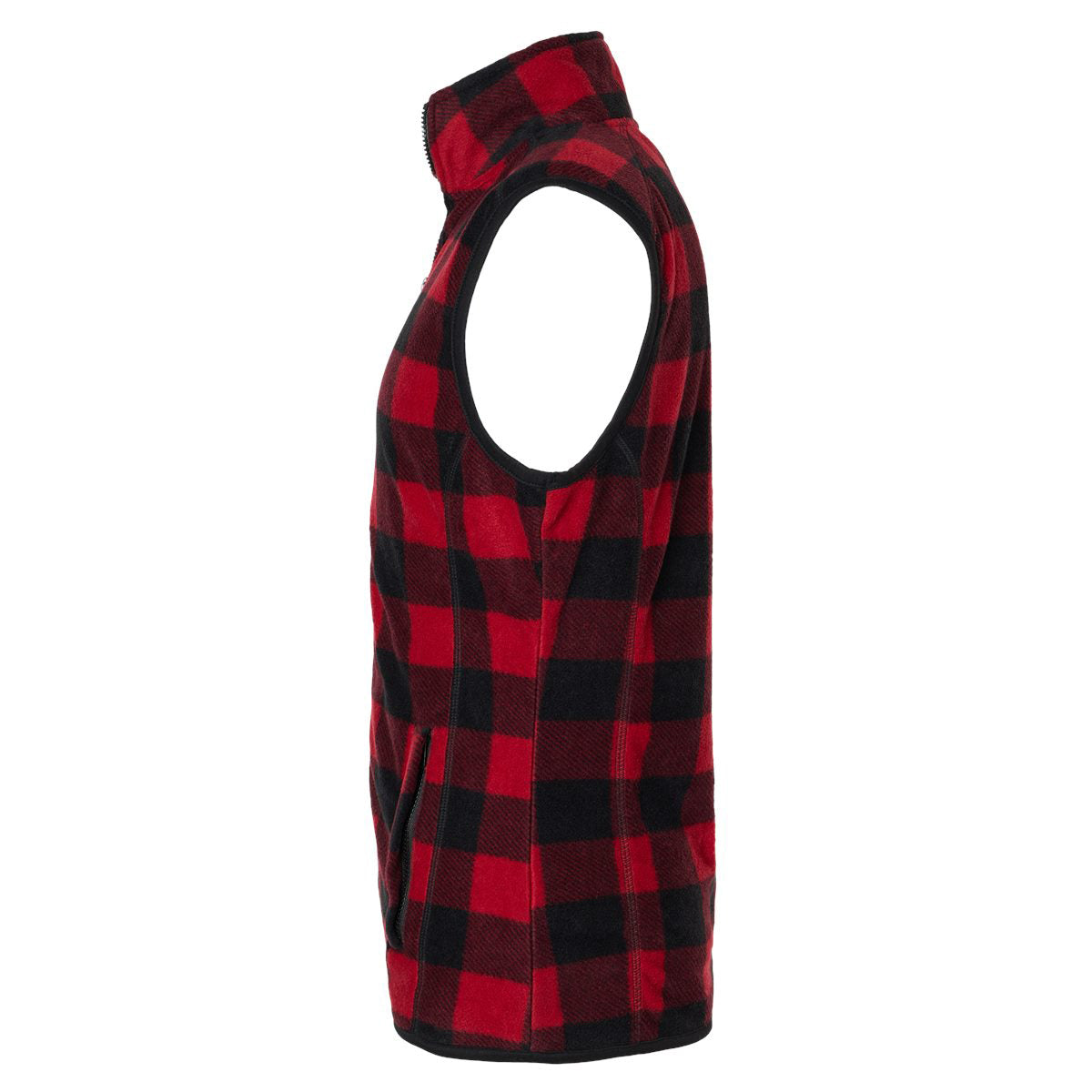 Black Vests - Cozy Fleece Vest - Burnside - Durable Comfort