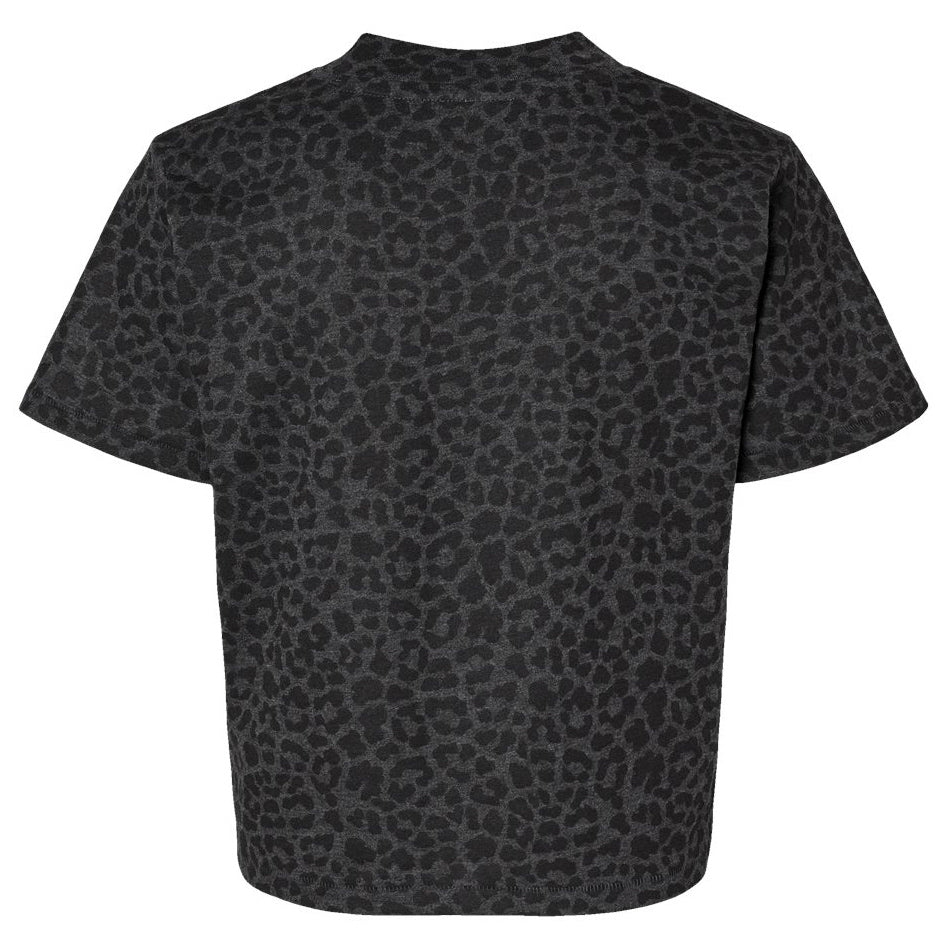 Black Leopard T-Shirt - LAT - Relaxed Fit Jersey