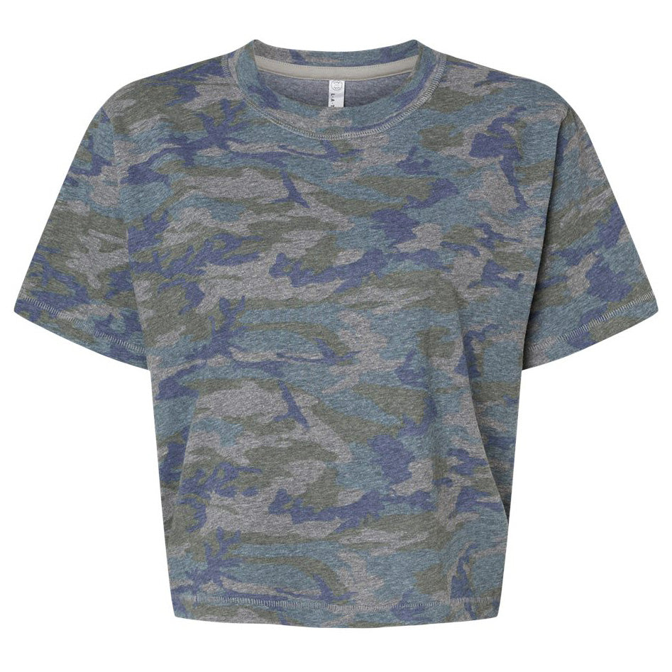 Black Leopard T-Shirt - LAT - Relaxed Fit Jersey