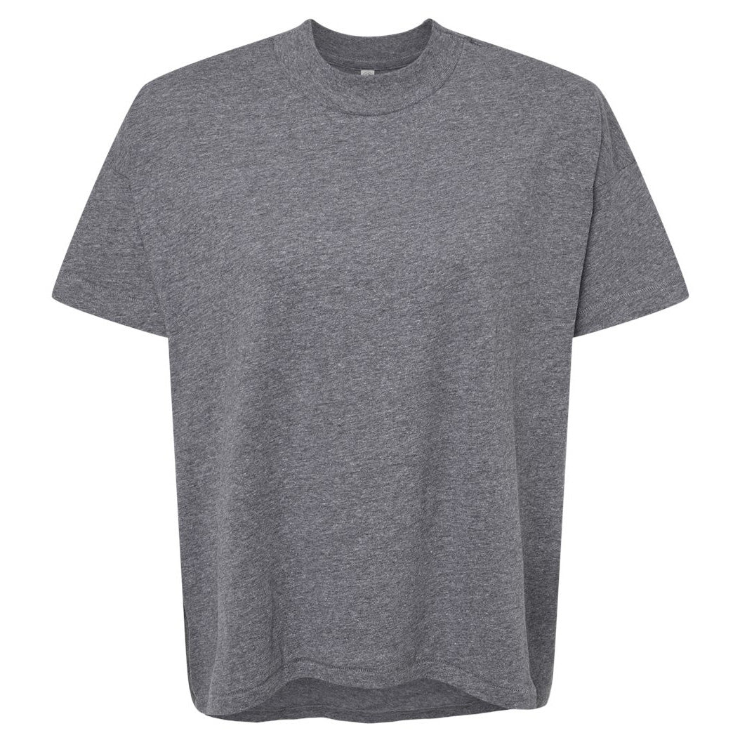 Black T-Shirts - LAT - Stylish Hi-Lo Tee