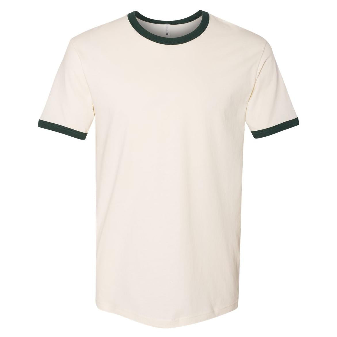Black/Natural T-Shirts - Next Level - Fine Jersey Ringer