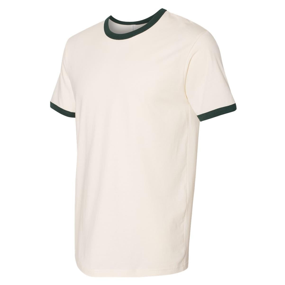 Black/Natural T-Shirts - Next Level - Fine Jersey Ringer