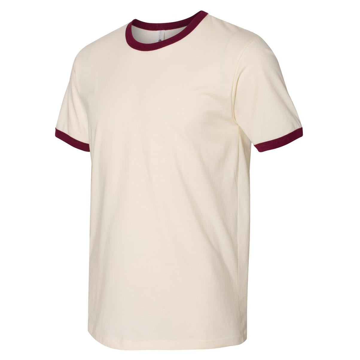 Black/Natural T-Shirts - Next Level - Fine Jersey Ringer