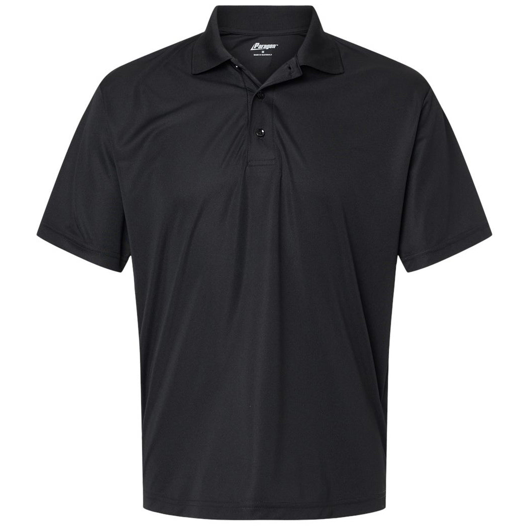 Black Polo Shirts - Paragon - Performance Microfiber