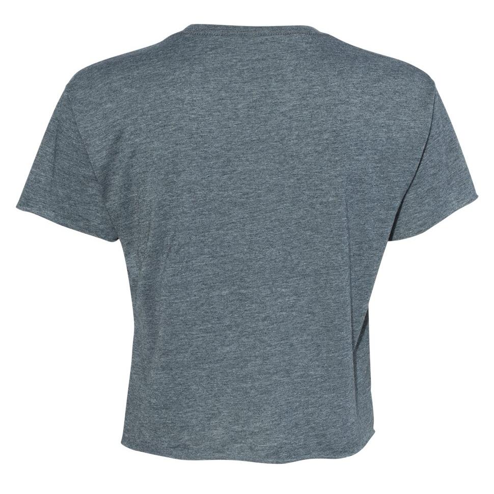 Black Cropped T-Shirt - Next Level - Soft Blend Fabric