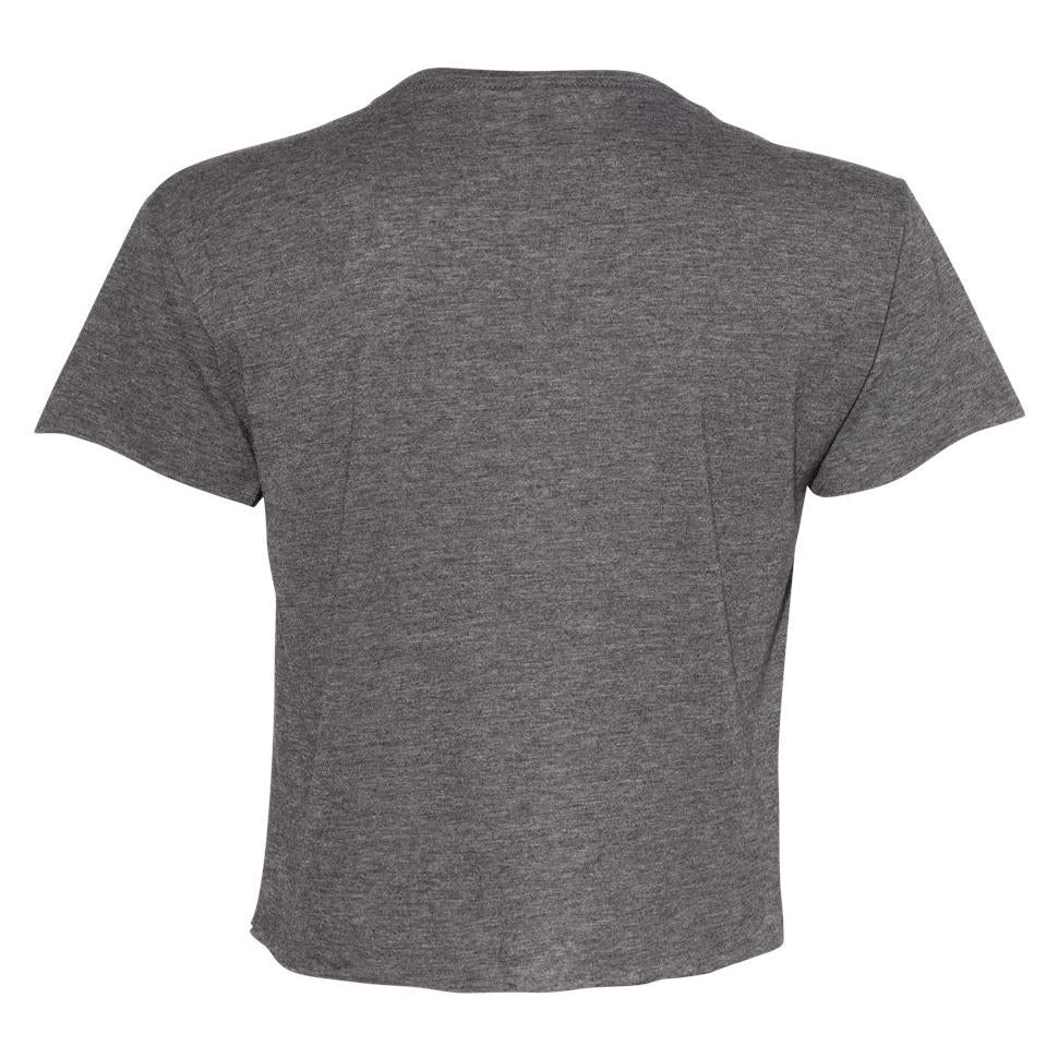 Black Cropped T-Shirt - Next Level - Soft Blend Fabric