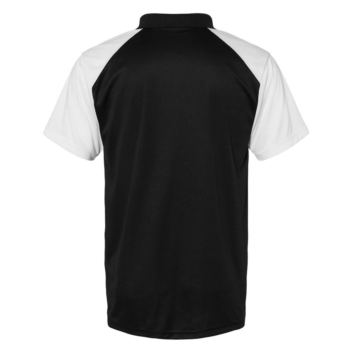 Black/White Polo Shirts - C2 Sport - Moisture Wicking