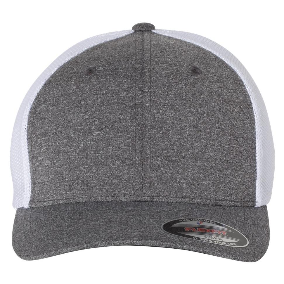 Dark Heather Grey Ball Cap - FlexFit - Comfortable Fit