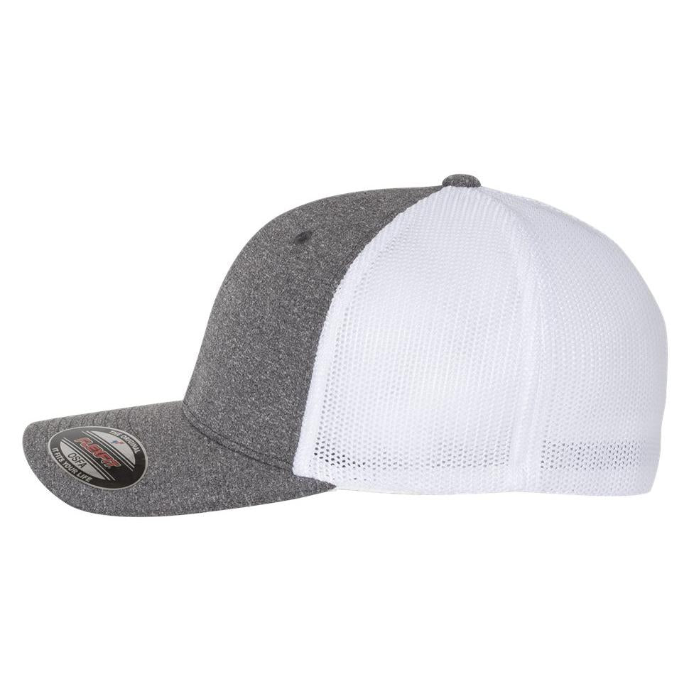 Dark Heather Grey Ball Cap - FlexFit - Comfortable Fit