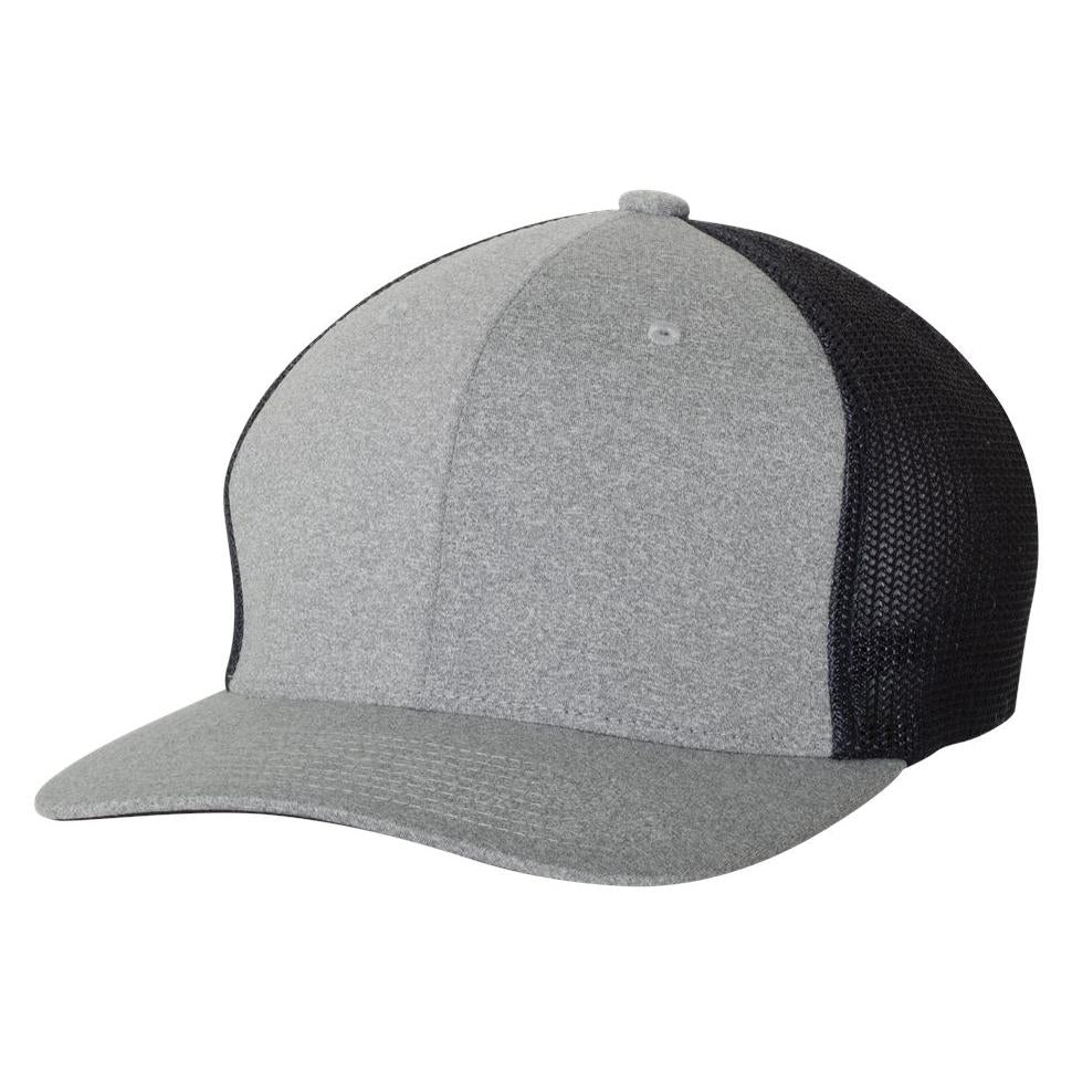 Dark Heather Grey Ball Cap - FlexFit - Comfortable Fit