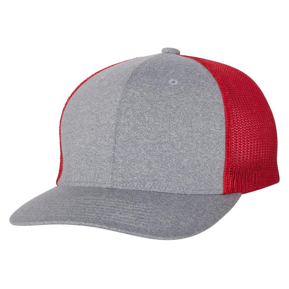 Dark Heather Grey Ball Cap - FlexFit - Comfortable Fit