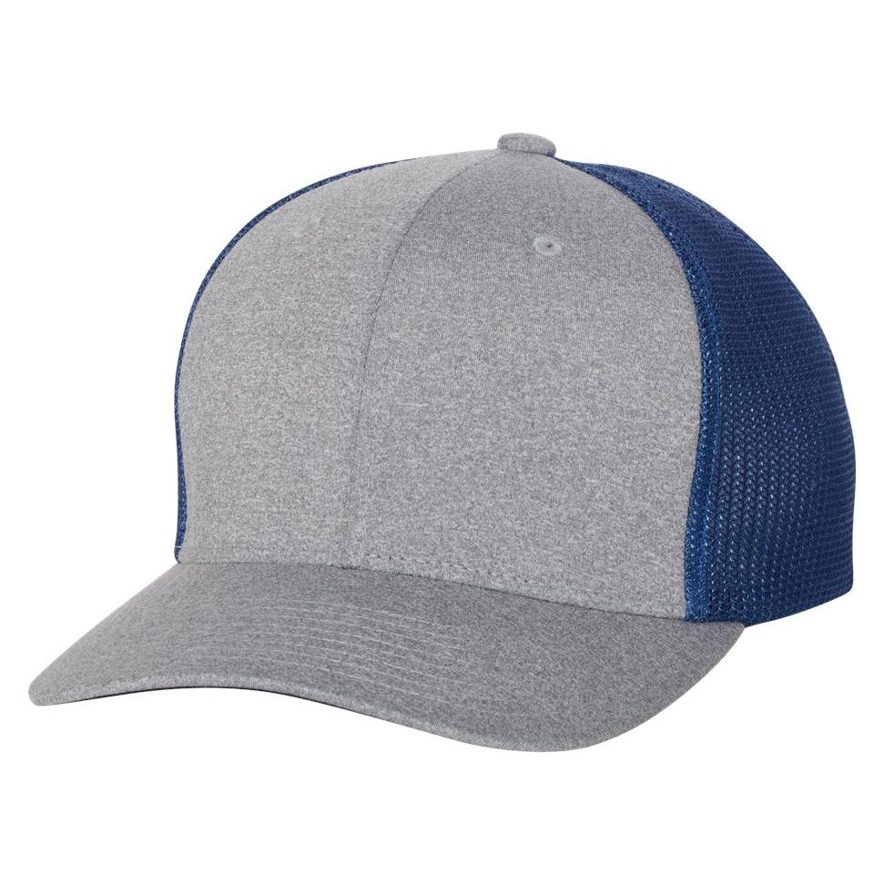 Dark Heather Grey Ball Cap - FlexFit - Comfortable Fit