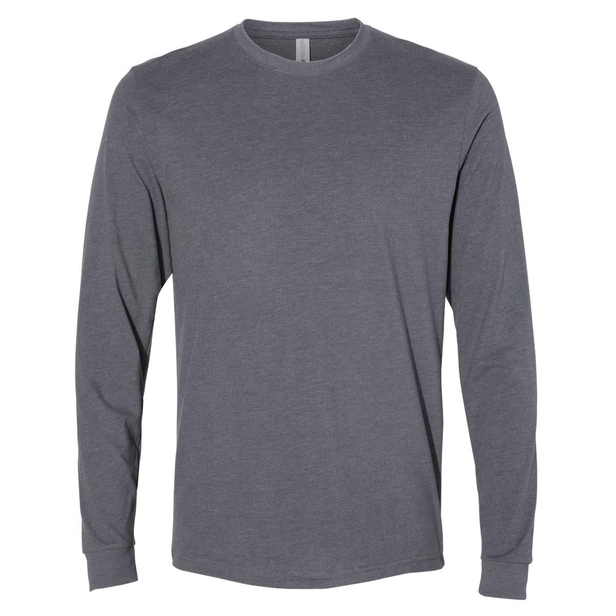 Black Sueded T-Shirt - Next Level - Long Sleeve Soft