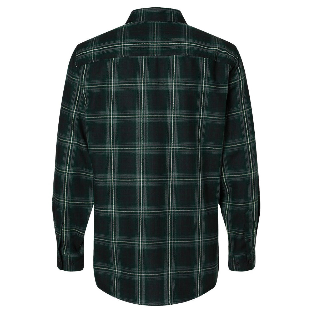 Black/Army Button Up Shirts - Burnside - Flannel Blend