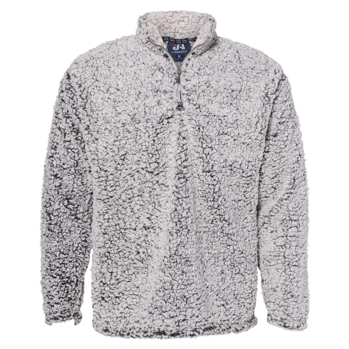 Black Heather Sweatshirt - J. America - Cozy Sherpa