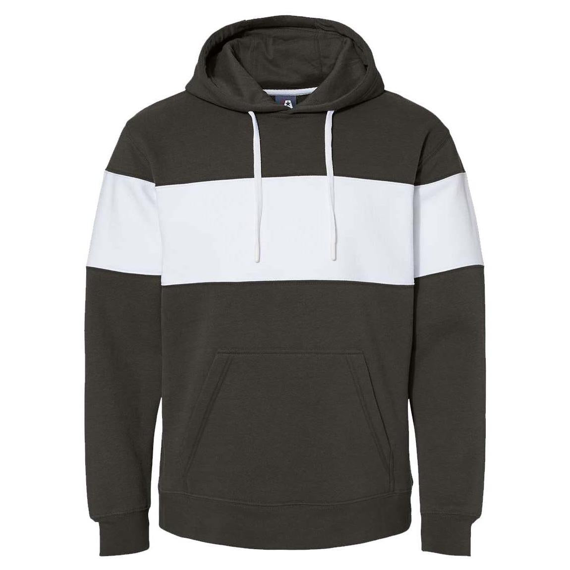 Black Sweatshirts - J. America - Colorblocked Fleece