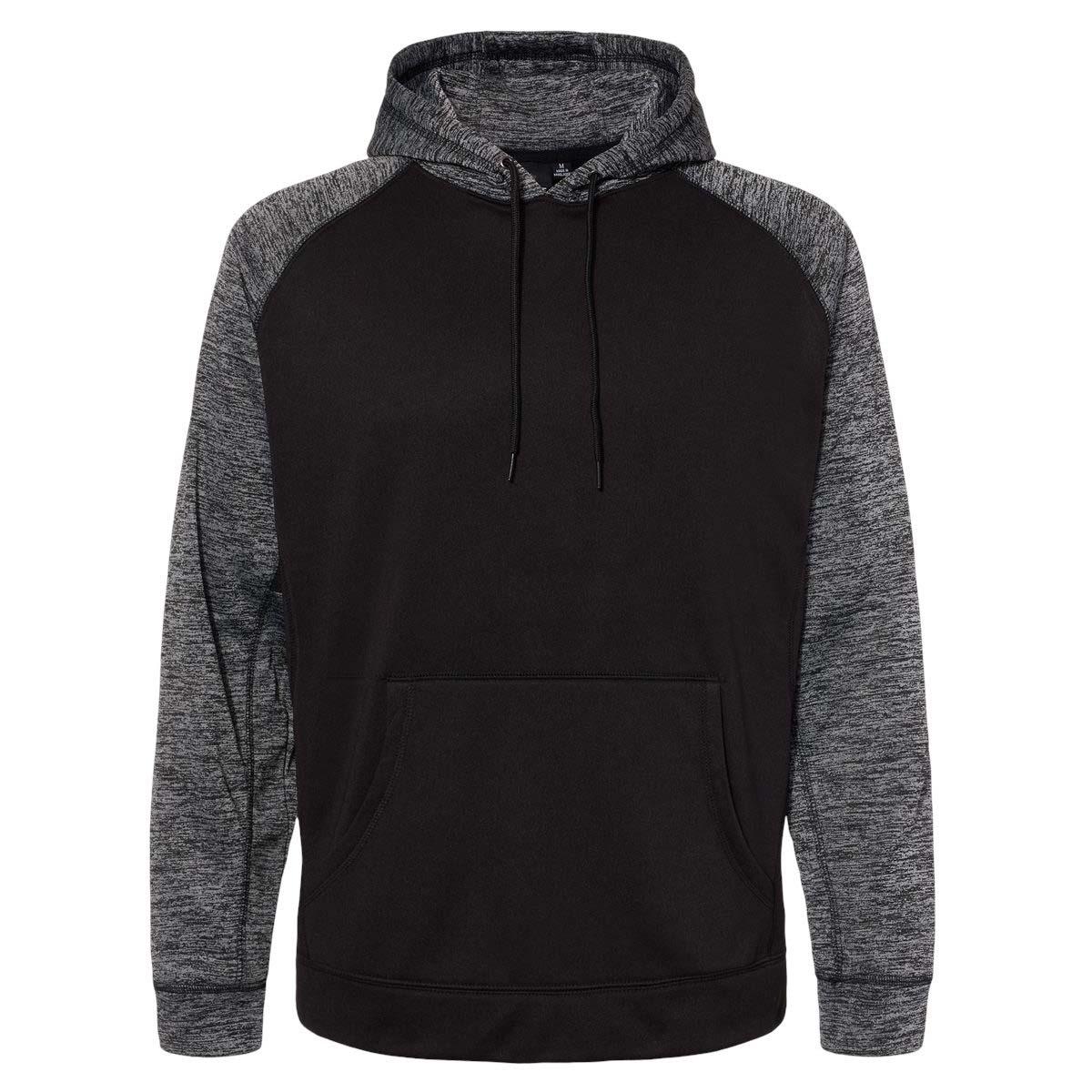 Black/Heather Charcoal Sweatshirt - Burnside - Durable Fabric