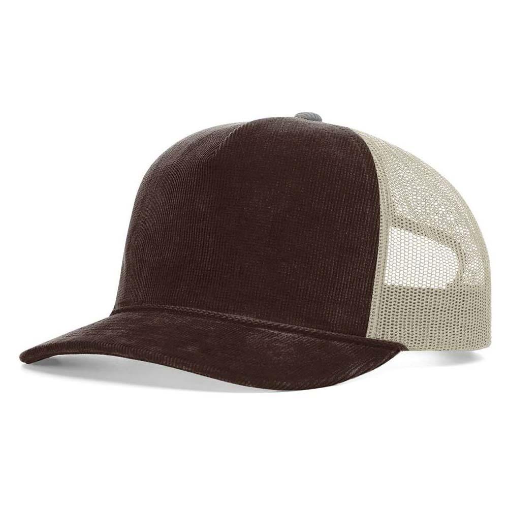 Black/Charcoal Ball Caps - Richardson - Soft Corduroy