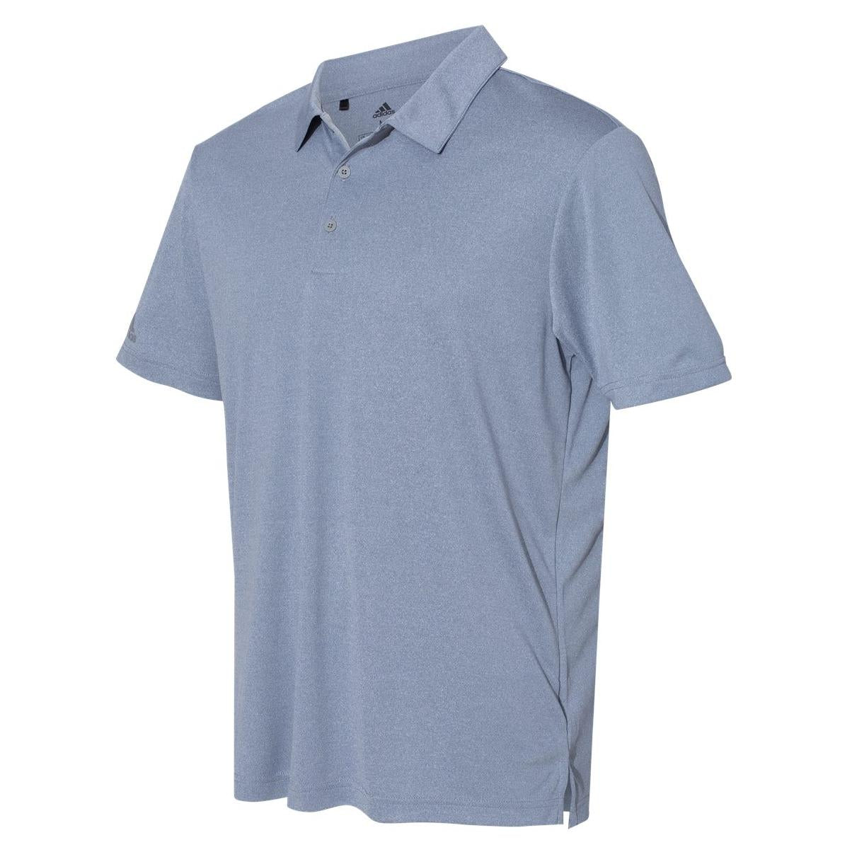 Power Red Heather Polo - Adidas - Lightweight Design