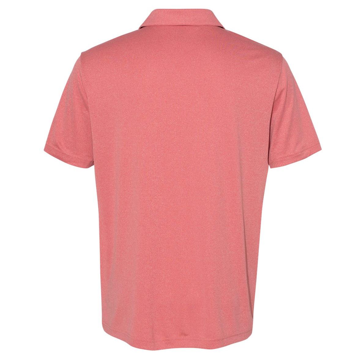 Power Red Heather Polo - Adidas - Lightweight Design