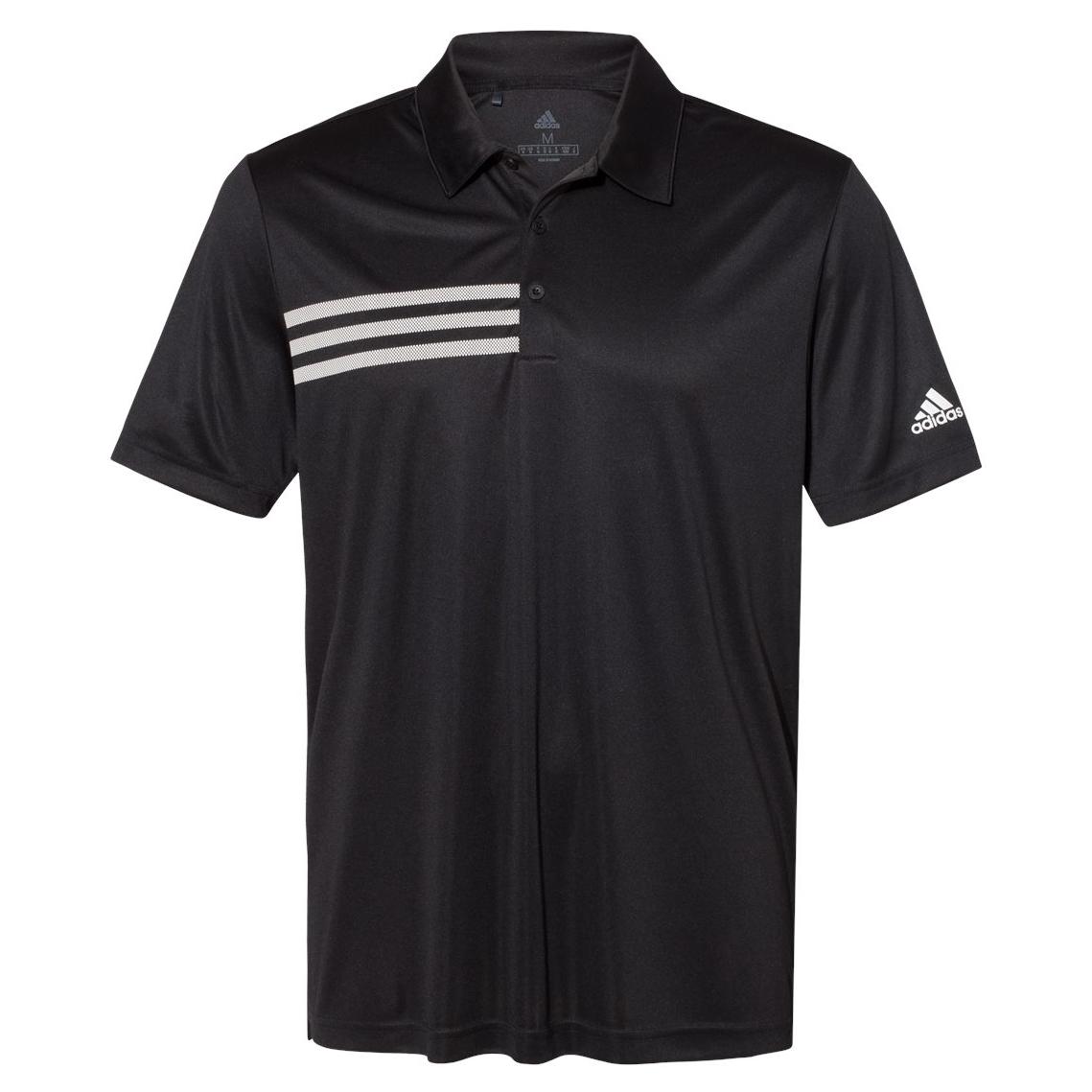 Black/White Polo Shirt - Adidas - Comfortable Fit