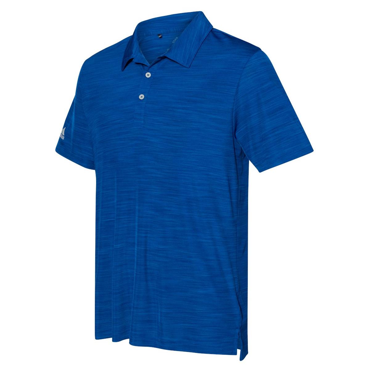 Black Melange Polo Shirt - Adidas - Stylish Eco-Friendly