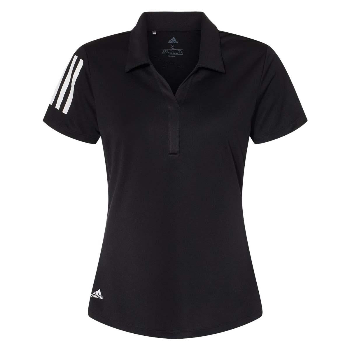Black/White Polo Shirt - Adidas - Eco-Friendly Fabric