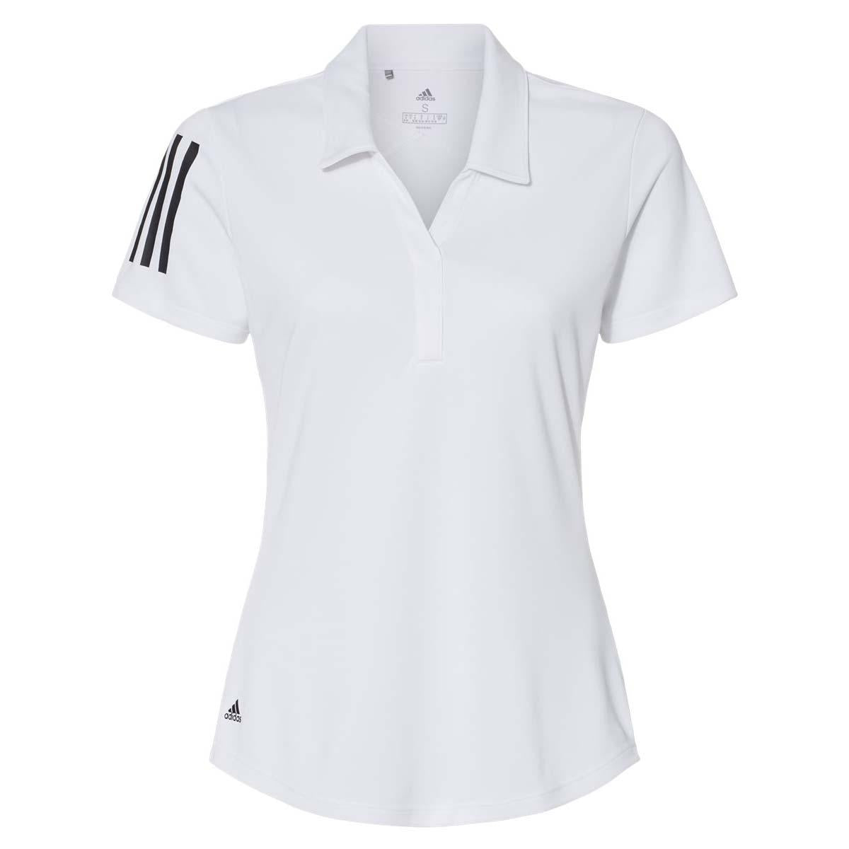 Black/White Polo Shirt - Adidas - Eco-Friendly Fabric