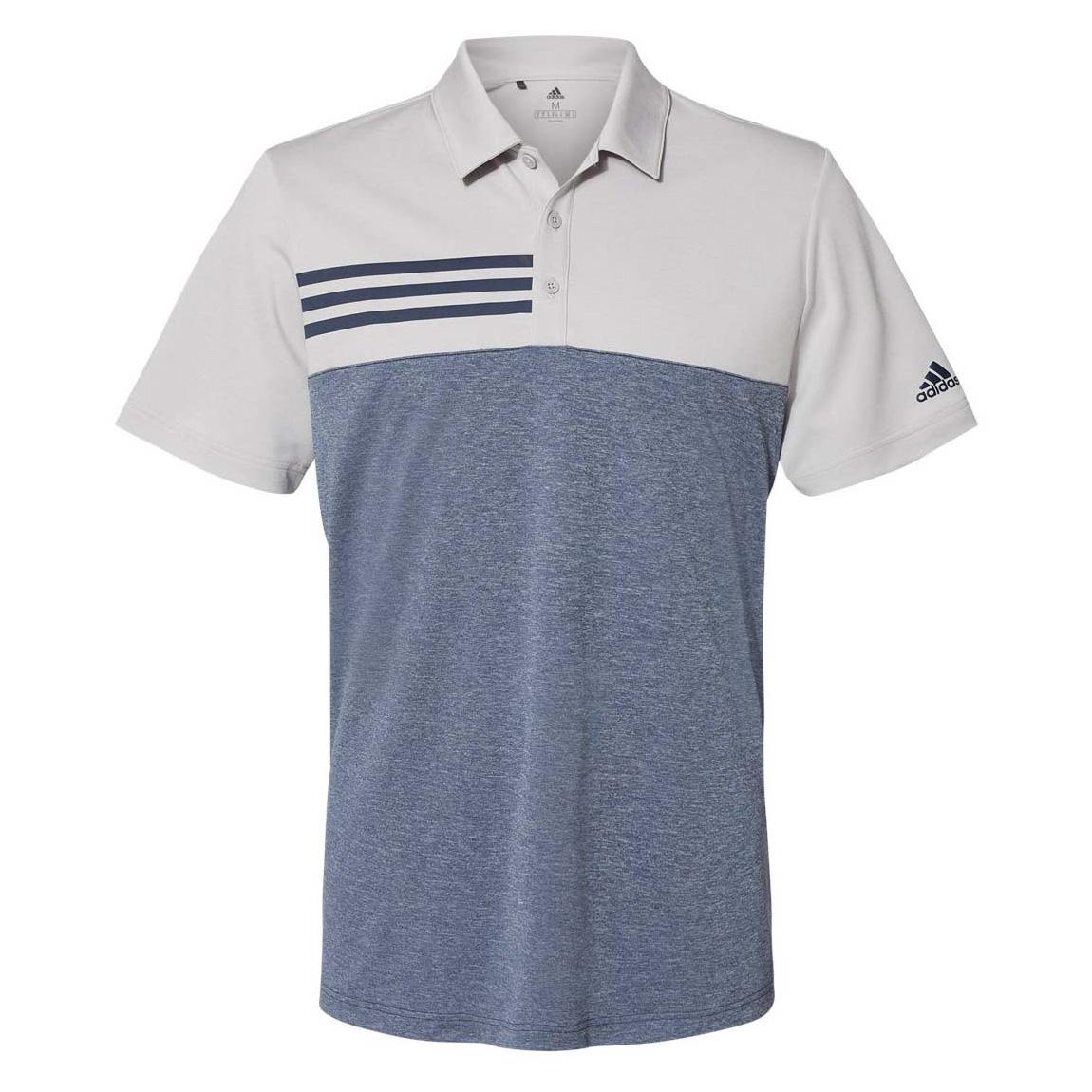 Grey Heather Polo Shirt - Adidas - Modern Fit