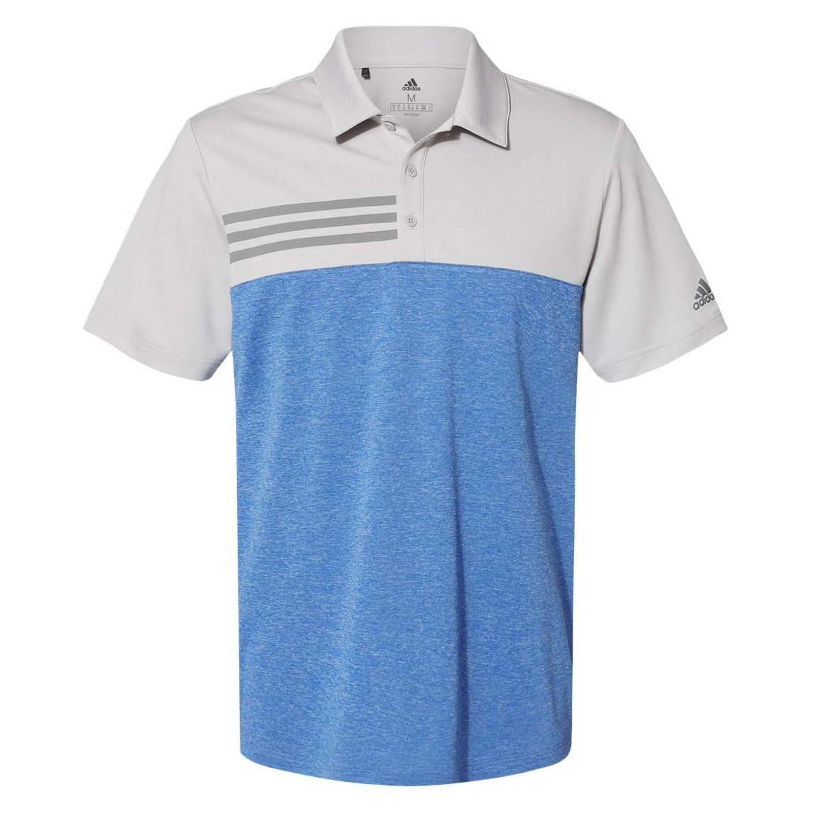 Grey Heather Polo Shirt - Adidas - Modern Fit