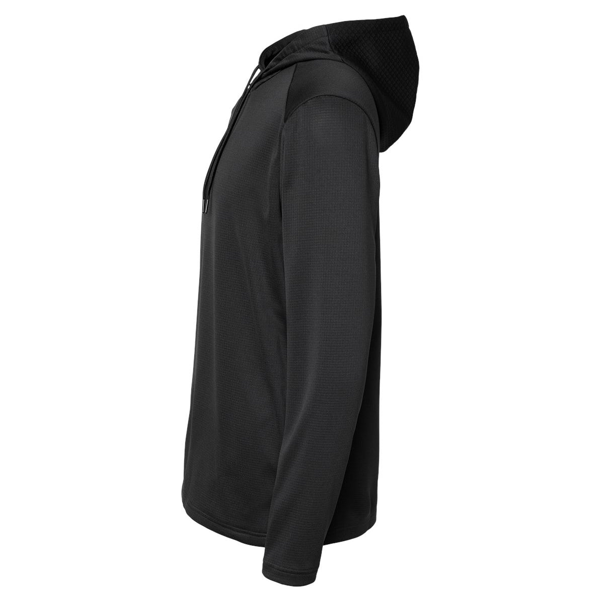 Black Sweatshirts - Adidas - Textured Hoodie Design