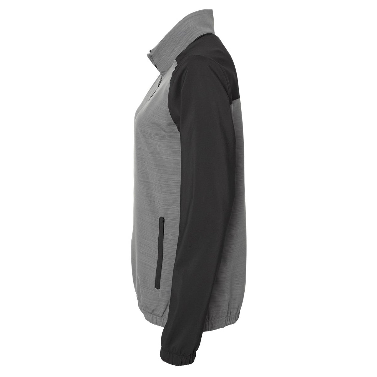 Black Windbreaker - Adidas - Stylish Full-Zip Design