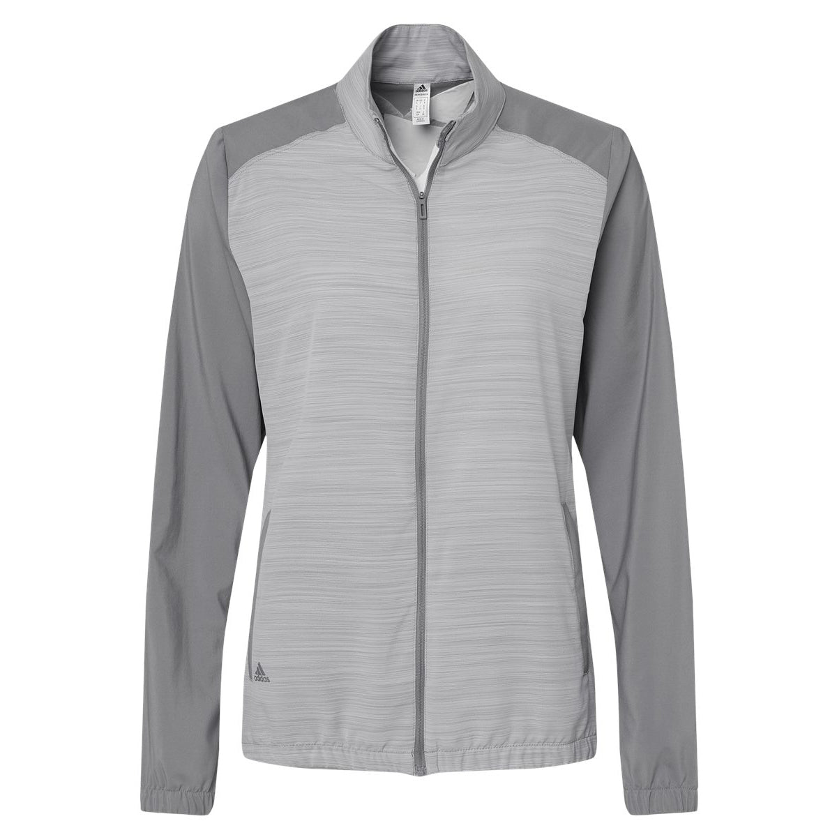 Black Windbreaker - Adidas - Stylish Full-Zip Design