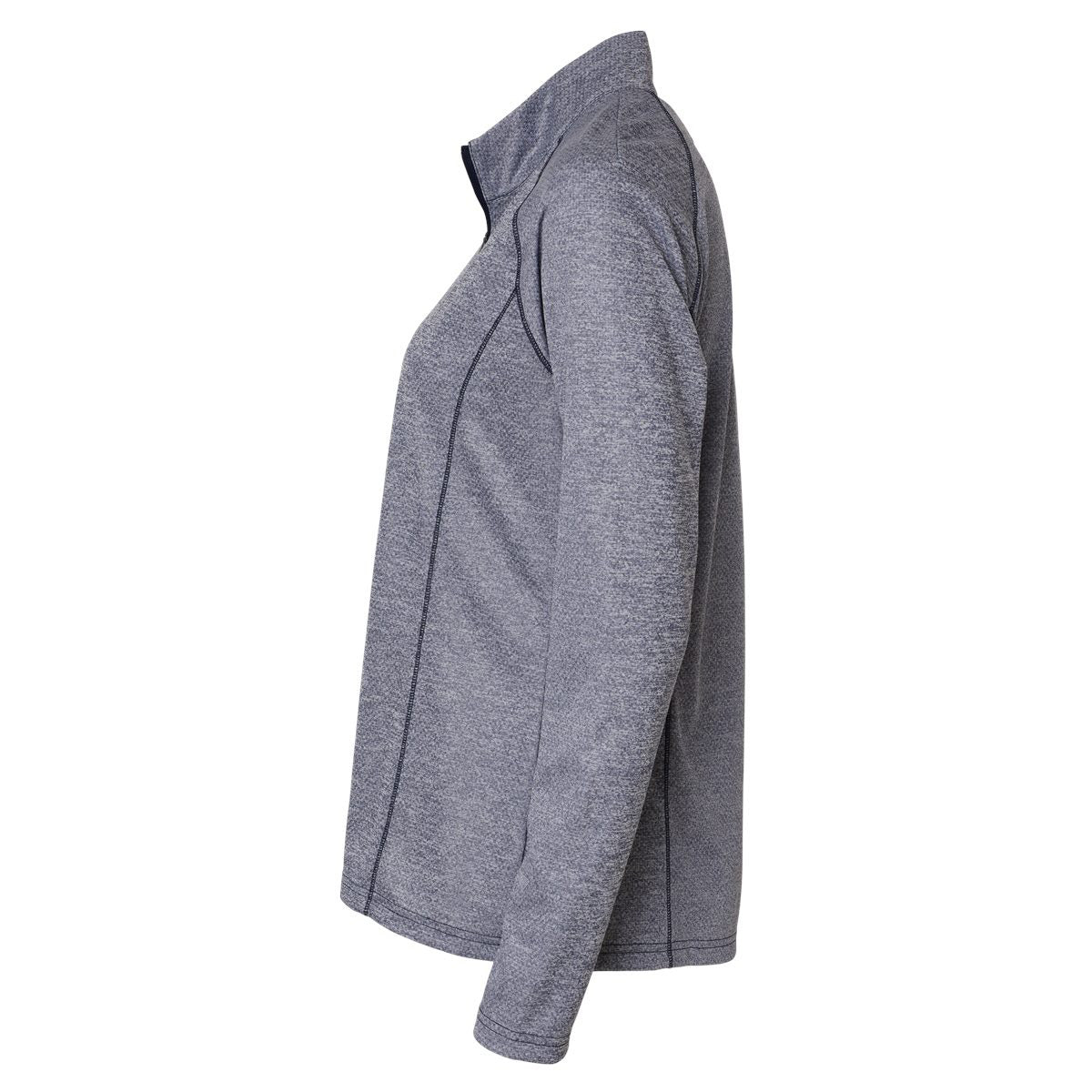 Black Melange Sweatshirt - Adidas - Stylish Zip Up