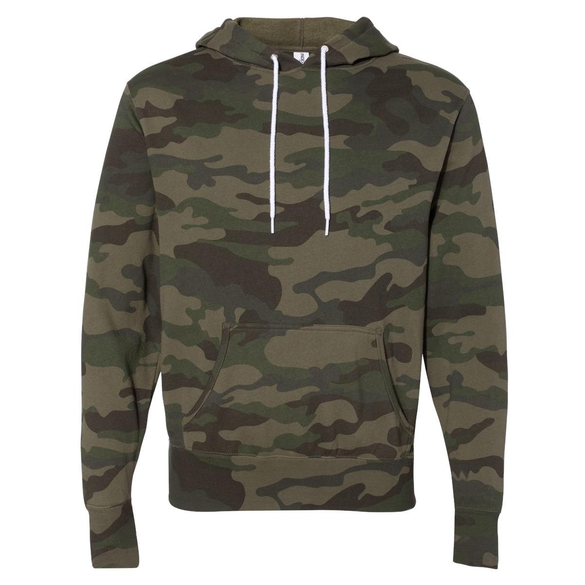 Black Camo Sweatshirts - Independent Trading Co - Lightweight