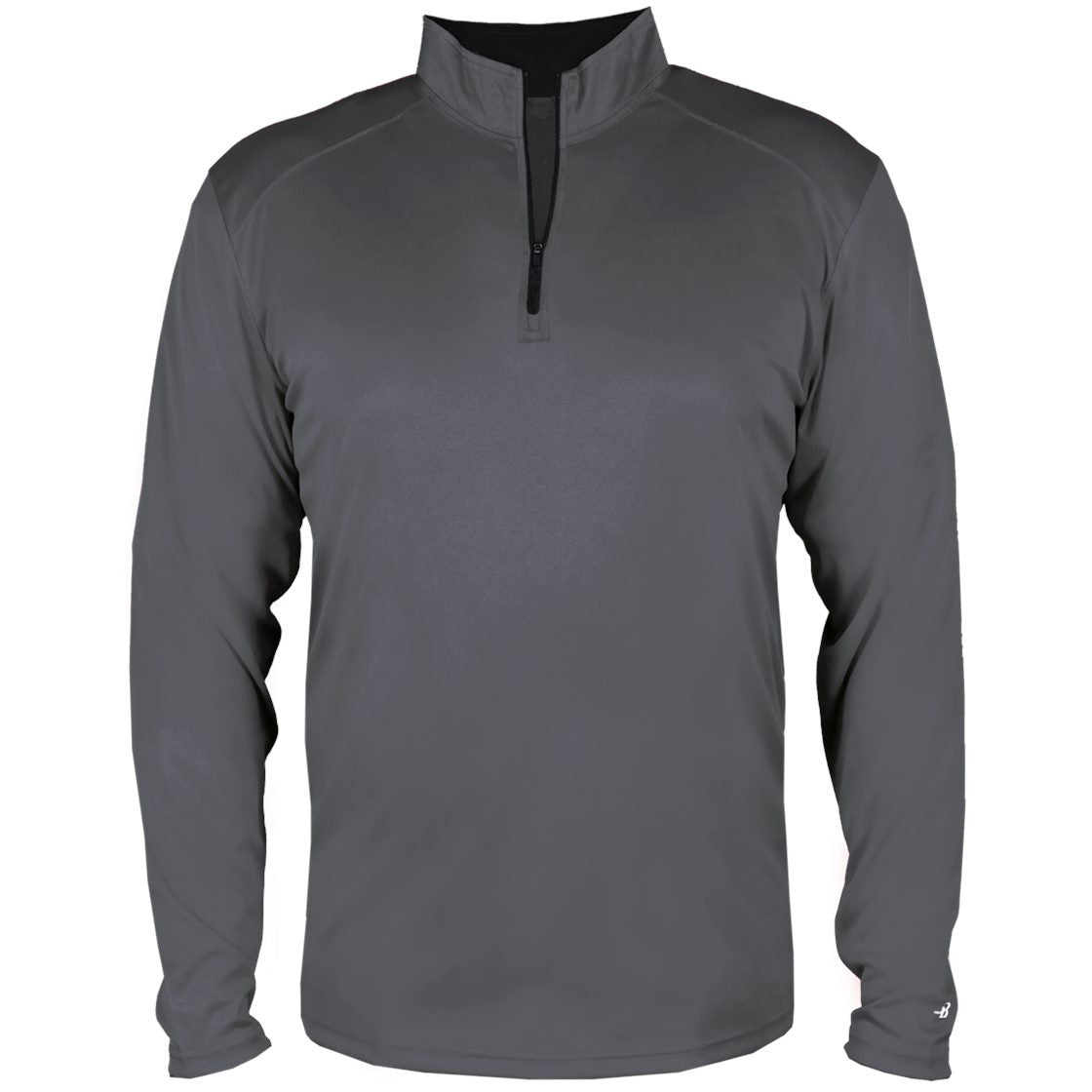 White/Graphite Sweatshirt - Badger Sport - Moisture-Wicking