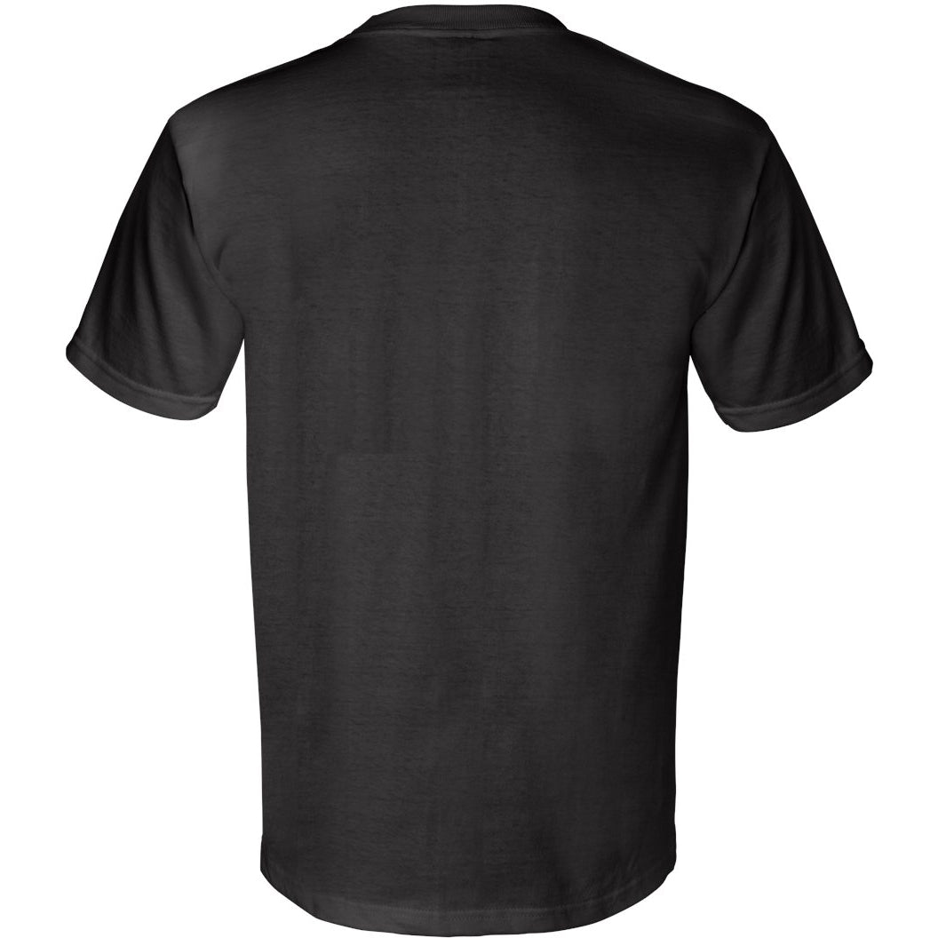 Black Pocket T-Shirt - Bayside - Cotton Fabric