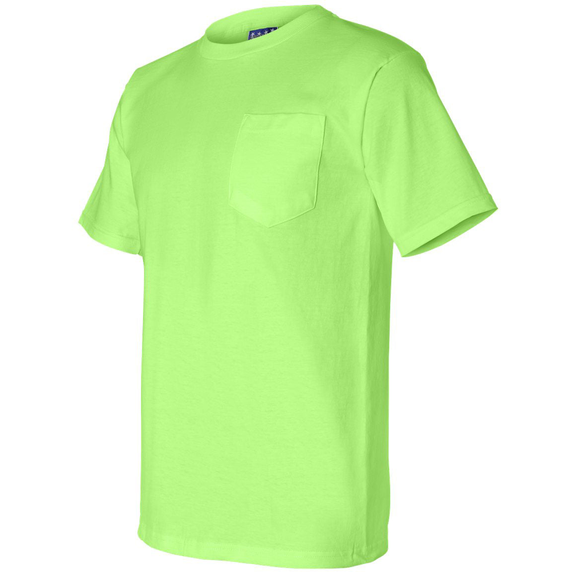 Black Pocket T-Shirt - Bayside - Cotton Fabric