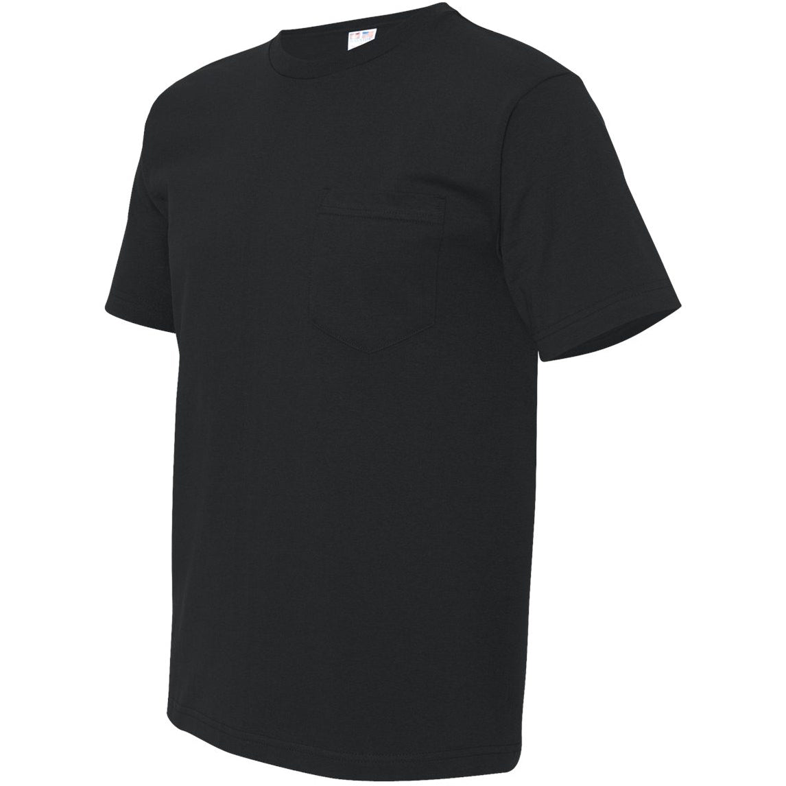 Black T-Shirts - Bayside - Soft Cotton Crew Neck