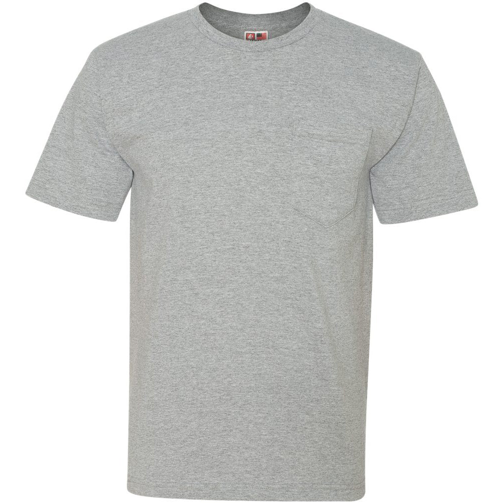Black T-Shirts - Bayside - Soft Cotton Crew Neck
