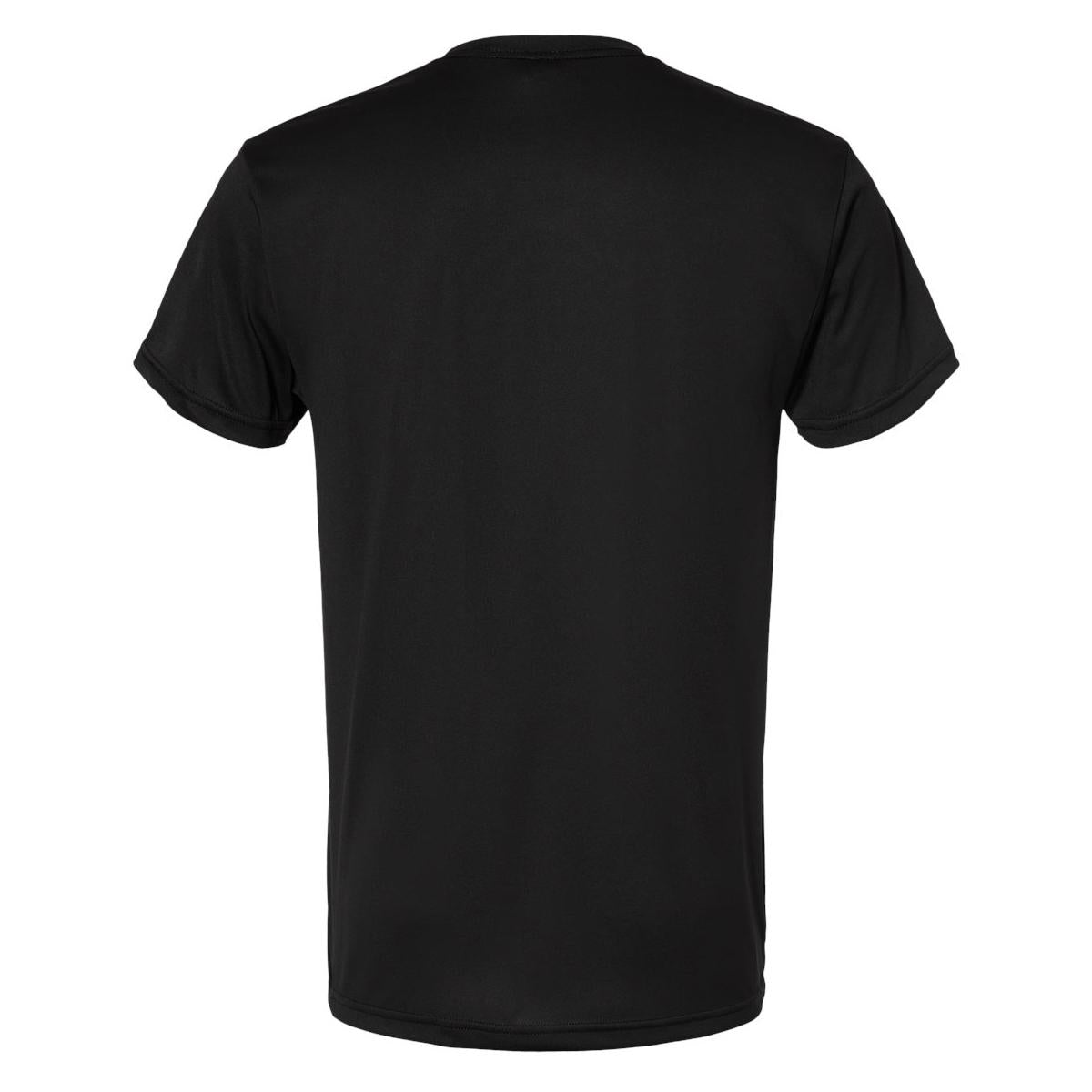 Black Performance T-Shirts - Bayside - Poly Fabric
