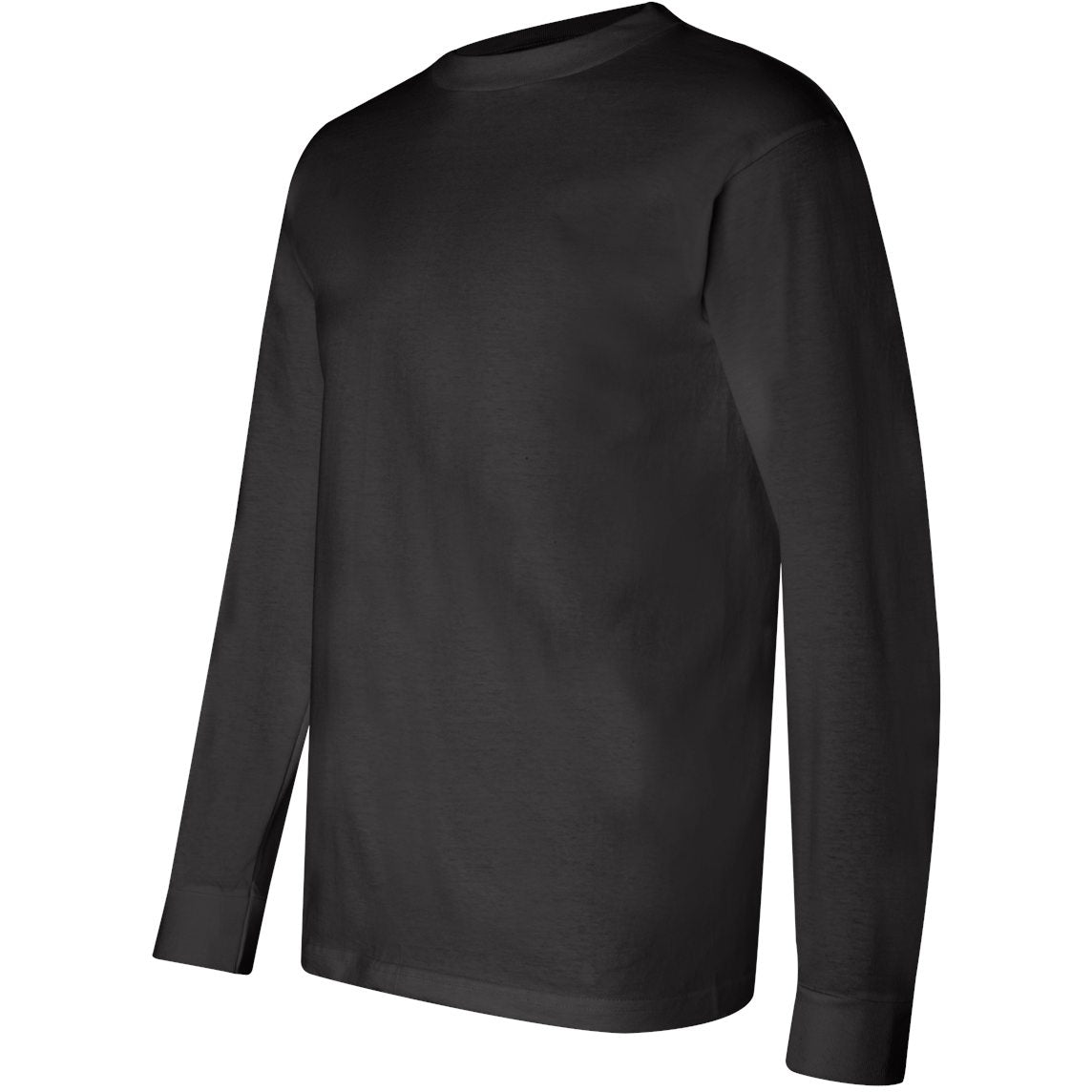 Black Long Sleeve T-Shirt - Bayside - Soft Cotton