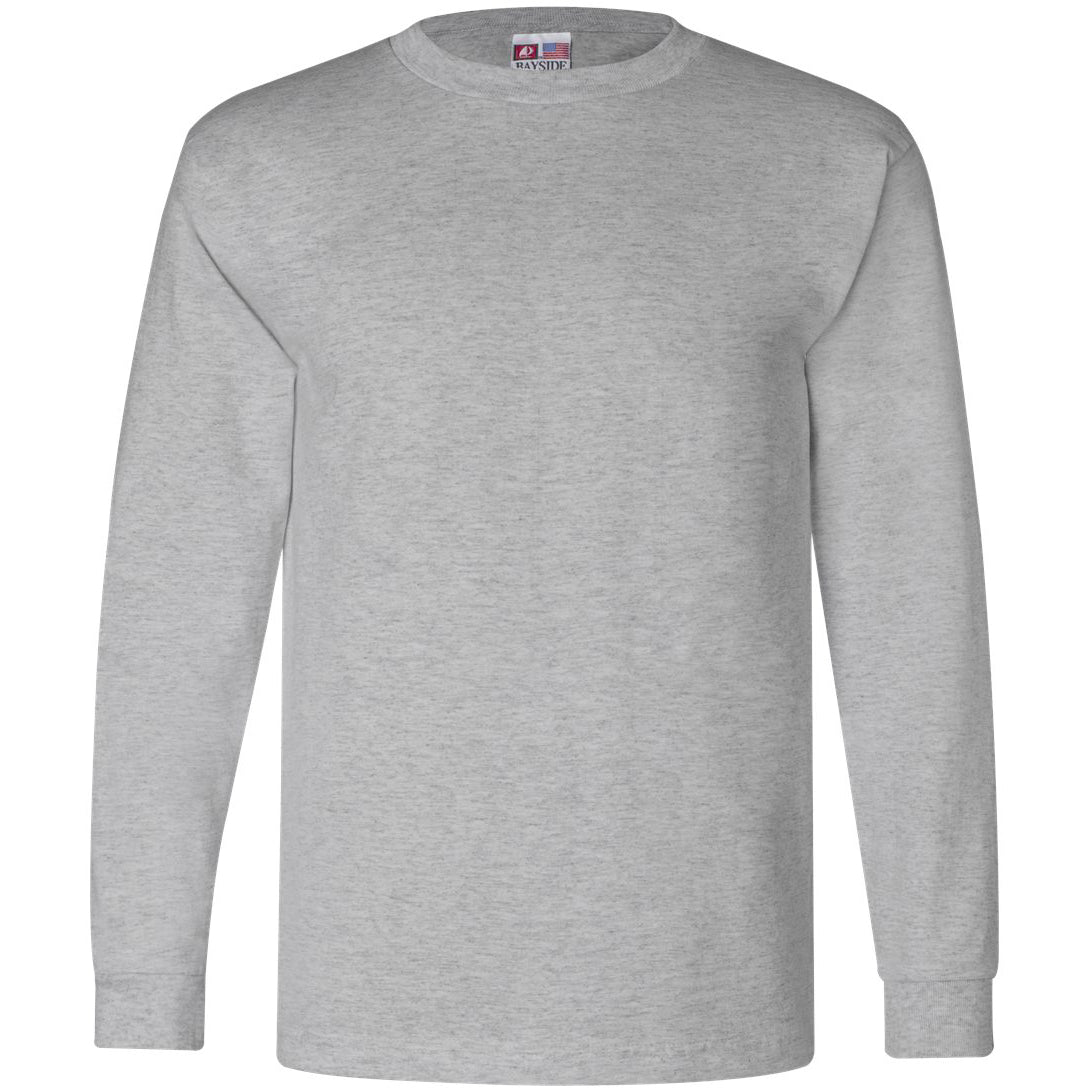 Black Long Sleeve T-Shirt - Bayside - Soft Cotton