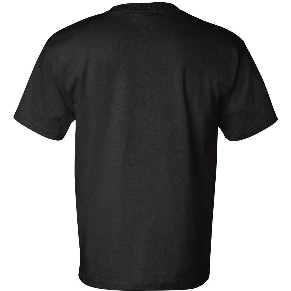 Black Pocket T-Shirt - Bayside - Comfortable Cotton