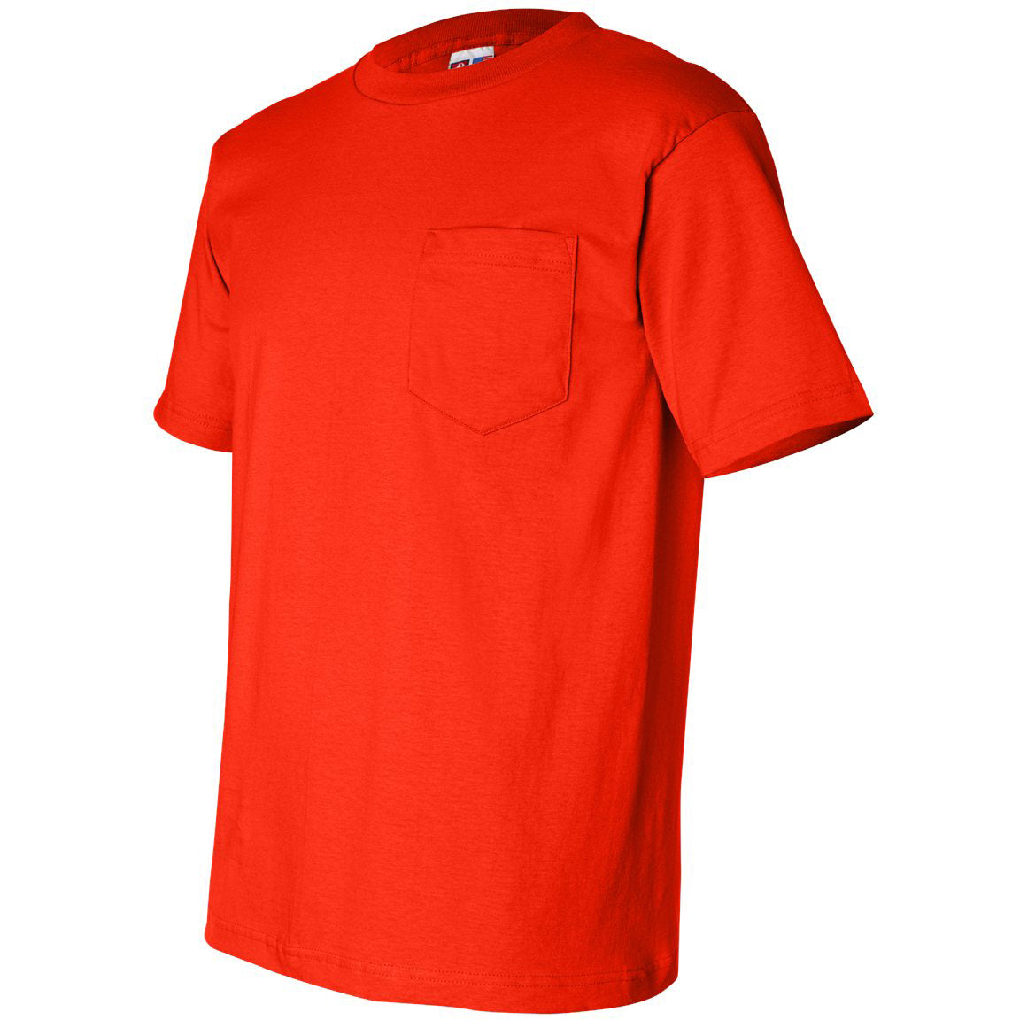 Black Pocket T-Shirt - Bayside - Comfortable Cotton