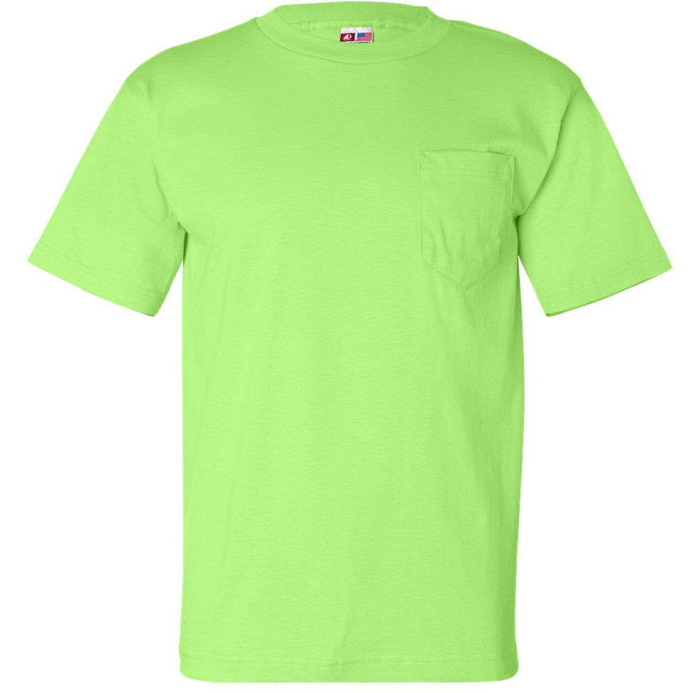 Black Pocket T-Shirt - Bayside - Comfortable Cotton