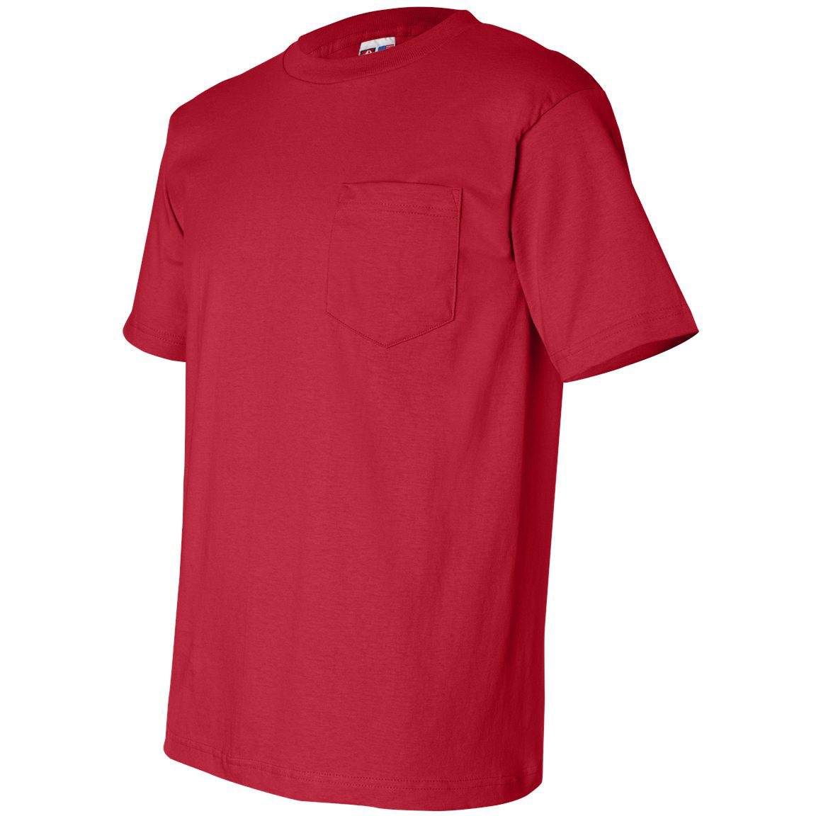 Black Pocket T-Shirt - Bayside - Comfortable Cotton